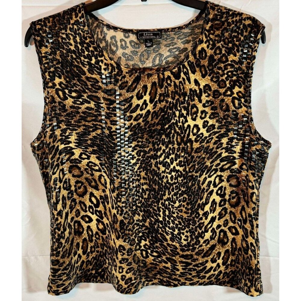 Lisa International Animal/Cheetah Print Size Large